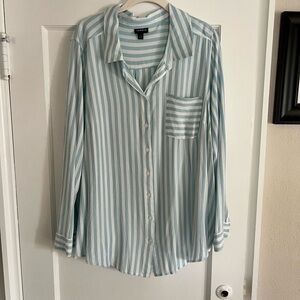 Striped Button-Up Shirt size 3X (runs small)